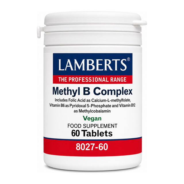 Lamberts Methyl B Complex by Lamberts Natural Remedies — front view showing product label and branding, studio product photo on white background