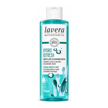 lavera HYDRO REFRESH MICELLAR WATER by Lavera Natural Beauty — front view showing product label and branding, studio product photo on white background