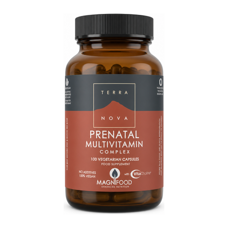 Terranova Prenatal Multivitamin Complex by Terranova Natural Remedies — front view showing product label and branding, studio product photo on white background