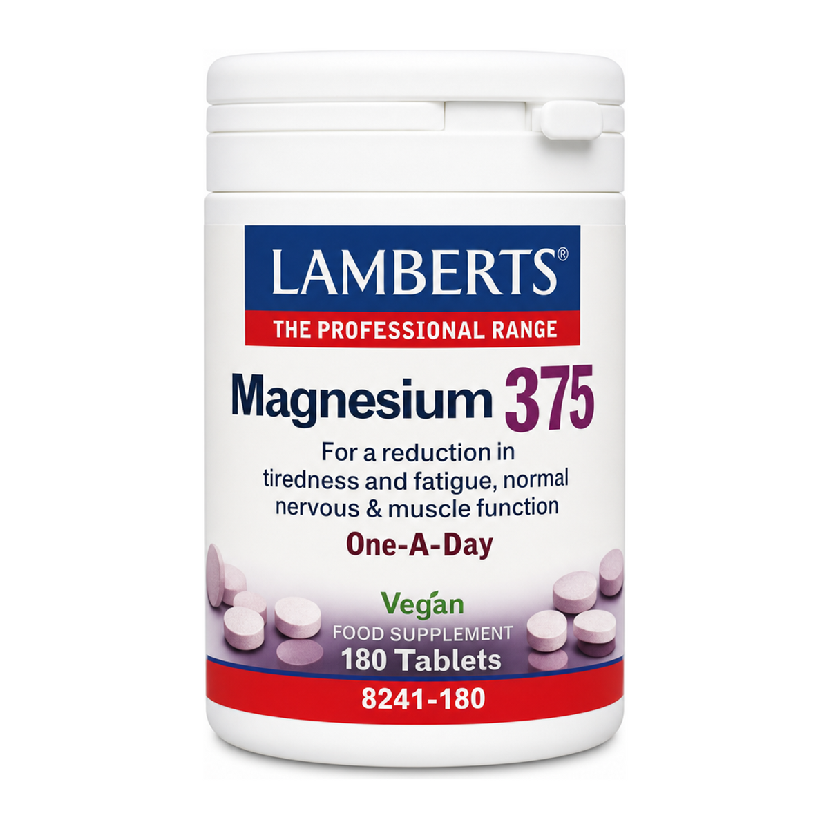 Lamberts Magnesium by Lamberts Natural Remedies — front view showing product label and branding, studio product photo on white background