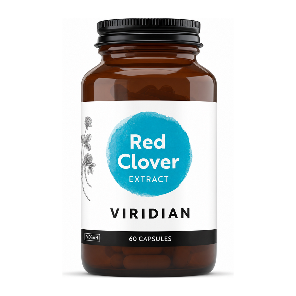 Viridian Red Clover Extract by Viridian Natural Remedies — front view showing product label and branding, studio product photo on white background