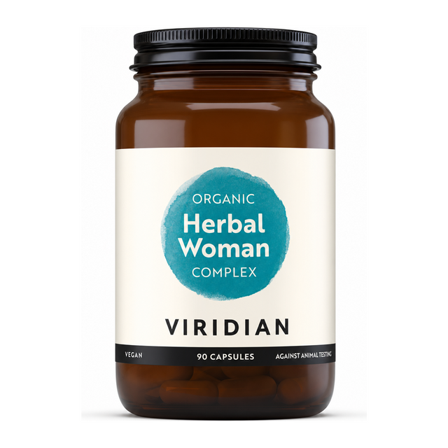 Viridian Organic Herbal Female Complex by Viridian Natural Remedies — front view showing product label and branding, studio product photo on white background