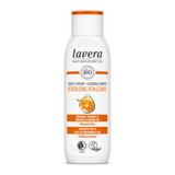 Lavera Orange & Almond Oil Revitalising Body Lotion by Lavera Natural Beauty — front view showing product label and branding, studio product photo on white background