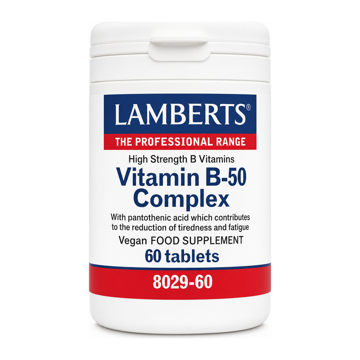 LAMBERTS Vitamin B-50 Complex by Lamberts Natural Remedies — front view showing product label and branding, studio product photo on white background