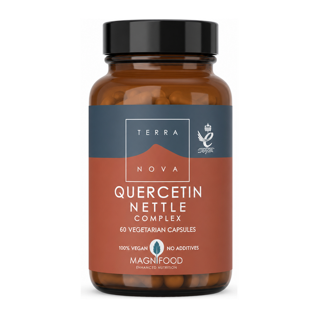 Terranova Quercetin Nettle Complex by Terranova Natural Remedies — front view showing product label and branding, studio product photo on white background
