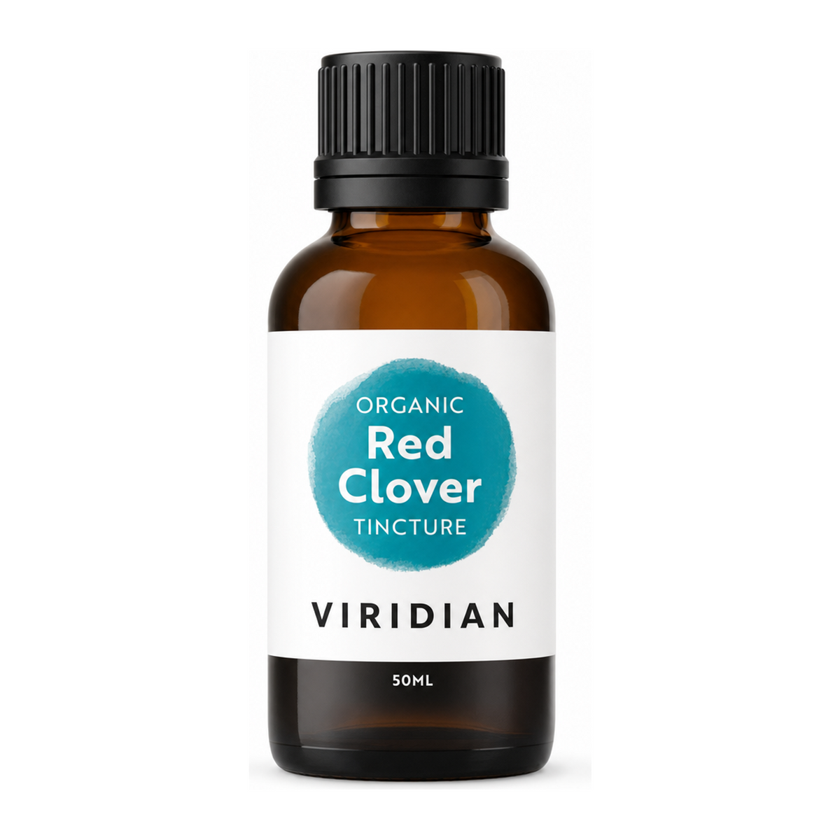 Viridian Organic Red Clover Tincture by Viridian Natural Remedies — front view showing product label and branding, studio product photo on white background