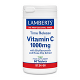 Lamberts Time Release Vitamin C 1000mg by Lamberts Natural Remedies — front view showing product label and branding, studio product photo on white background