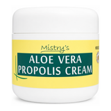 Mistry's Aloe Vera Propolis Cream by Mistry's Natural Remedies — front view showing product label and branding, studio product photo on white background