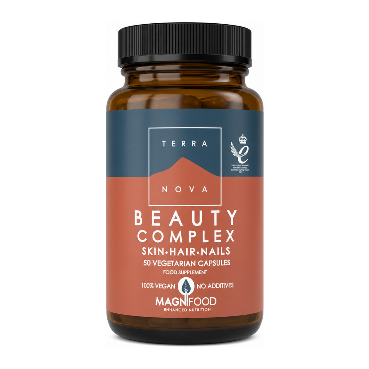 Terranova Beauty Complex Skin-Hair-Nails by Terranova Natural Remedies — front view showing product label and branding, studio product photo on white background