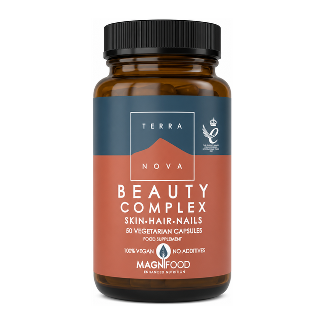 Terranova Beauty Complex Skin-Hair-Nails by Terranova Natural Remedies — front view showing product label and branding, studio product photo on white background