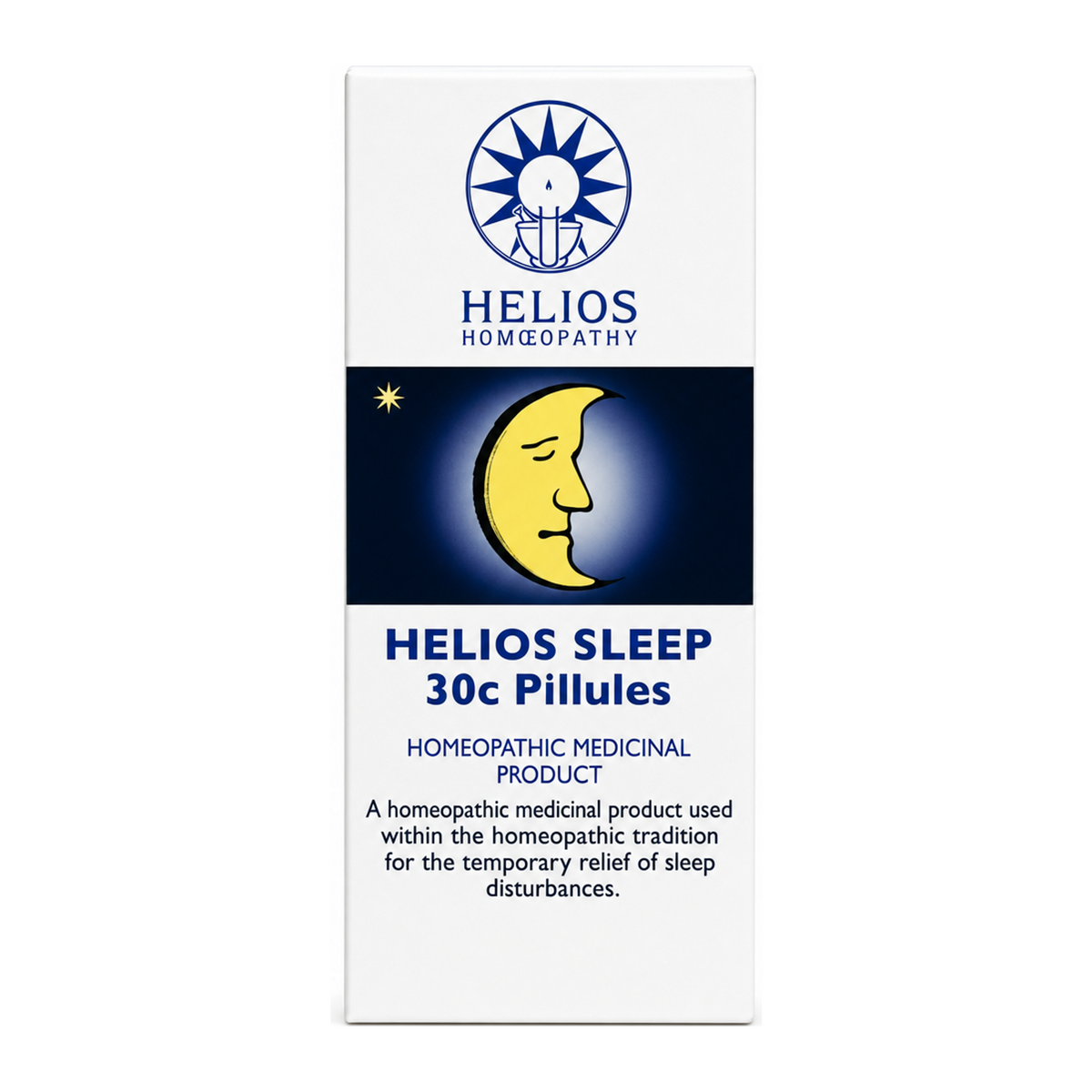 Helios Sleep by Helios Natural Remedies — front view showing product label and branding, studio product photo on white background