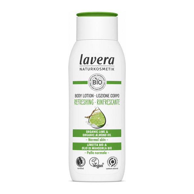 lavera REFRESHING BODY LOTION by Lavera Natural Beauty — front view showing product label and branding, studio product photo on white background