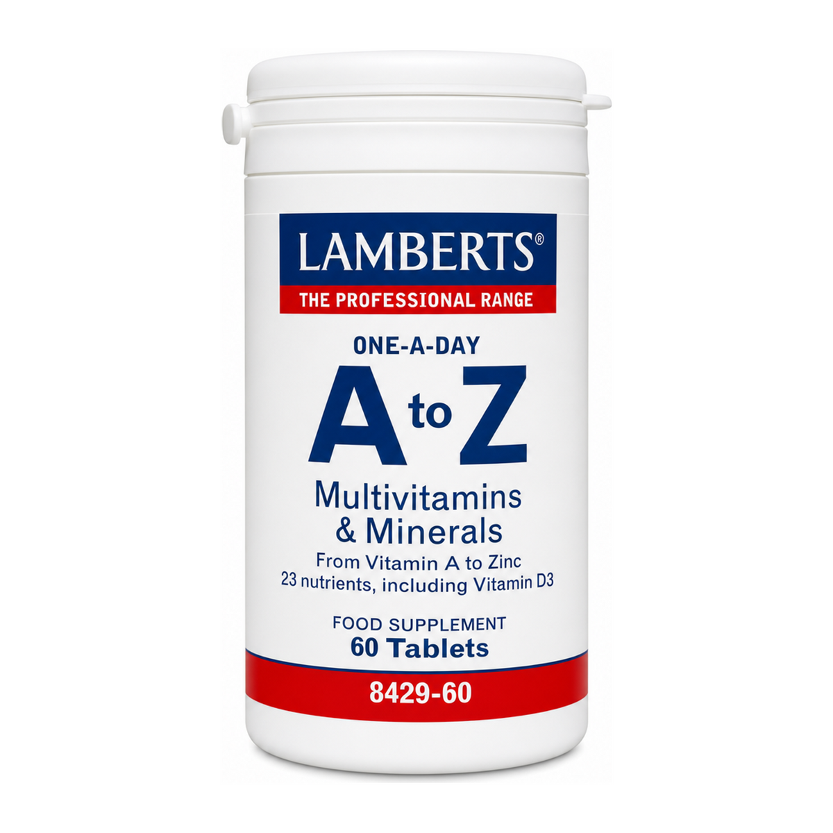 Lamberts A-Z Multi by Lamberts Natural Remedies — front view showing product label and branding, studio product photo on white background