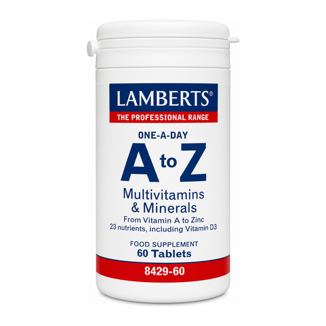 Lamberts A-Z Multi by Lamberts Natural Remedies — front view showing product label and branding, studio product photo on white background