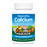 Nature's Plus Animal Parade Calcium Chewables by NaturesPlus Natural Remedies — front view showing product label and branding, studio product photo on white background