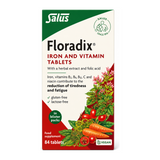 Floradix Iron - 84 tabs by Salus Natural Remedies — front view showing product label and branding, studio product photo on white background