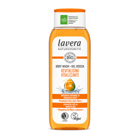Lavera Revitalising Body Wash by Lavera Natural Beauty — front view showing product label and branding, studio product photo on white background
