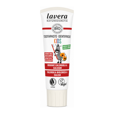 Lavera Kids Toothpaste by Lavera Natural Beauty — front view showing product label and branding, studio product photo on white background