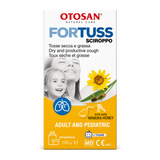 Otosan Fortuss Cough Syrup by Otosan Natural Remedies — front view showing product label and branding, studio product photo on white background