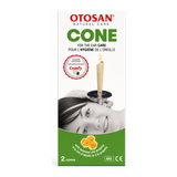 Otosan Ear Cones Twin Pack by Otosan Natural Beauty — front view showing product label and branding, studio product photo on white background