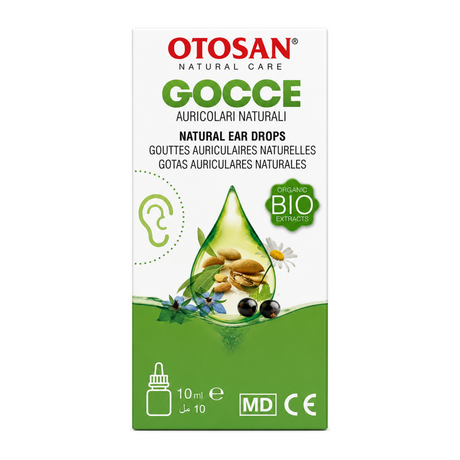 Otosan Natural Ear Oil by Otosan Natural Beauty — front view showing product label and branding, studio product photo on white background