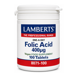 LAMBERTS Folic Acid 400µg by Lamberts Natural Remedies — front view showing product label and branding, studio product photo on white background