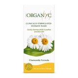 Organyc Intimate Wash with Chamomile - ml by Organyc Natural Beauty — front view showing product label and branding, studio product photo on white background