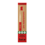 From Earth to Earth Bamboo Toothbrush Remarkable Red - Red Child 1 Unit by f.e.t.e Natural Beauty — front view showing product label and branding, studio product photo on white background