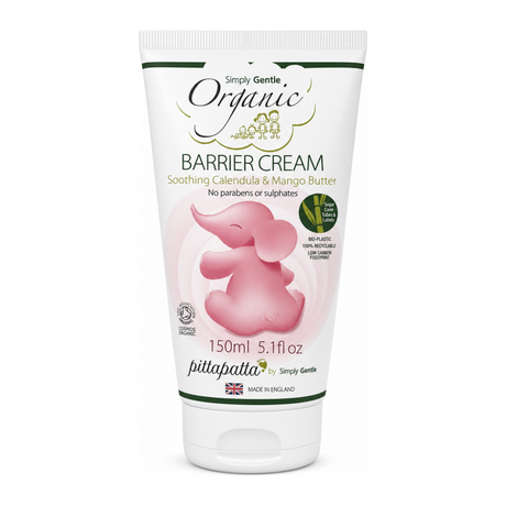 Pitta Patta Barrier Cream with Organic Calendula by Pittapatta Natural Beauty — front view showing product label and branding, studio product photo on white background