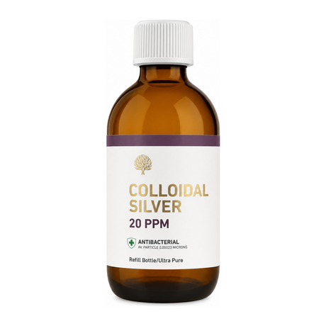 Nature's Greatest Secret 20ppm Enhanced Colloidal Silver - pH 9.0 by Nature's Greatest Secret Natural Beauty — front view showing product label and branding, studio product photo on white background