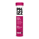 Phizz 3in1 Hydration Electrolytes Vitamins - App&Bcurrant - 10 Tabs by Phizz Vitamin & Mineral Supplements — front view showing product label and branding, studio product photo on white background