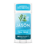 Jason Tea Tree Oil Deodorant Stick by Jāsön Natural Beauty — front view showing product label and branding, studio product photo on white background