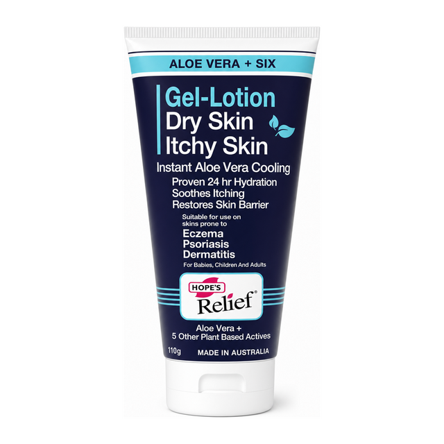 Hope's Relief Gel-Lotion by Hope's Relief Natural Beauty — front view showing product label and branding, studio product photo on white background