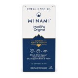 MorEPA Smart Fats by Minami Natural Remedies — front view showing product label and branding, studio product photo on white background