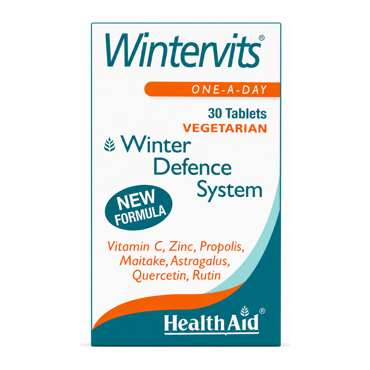 HealthAid Wintervits Tablets by HealthAid Natural Remedies — front view showing product label and branding, studio product photo on white background