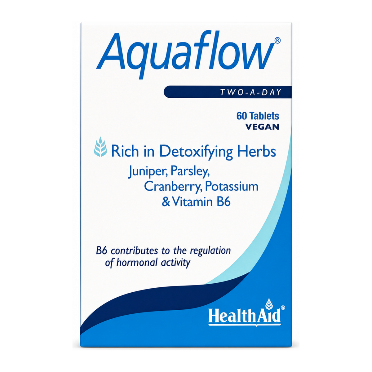HealthAid Aquaflow - 60 Tablets by Health Aid Natural Remedies — front view showing product label and branding, studio product photo on white background
