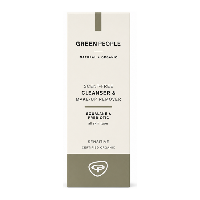 Green People Scent Free Cleanser by Green People Natural Beauty — front view showing product label and branding, studio product photo on white background