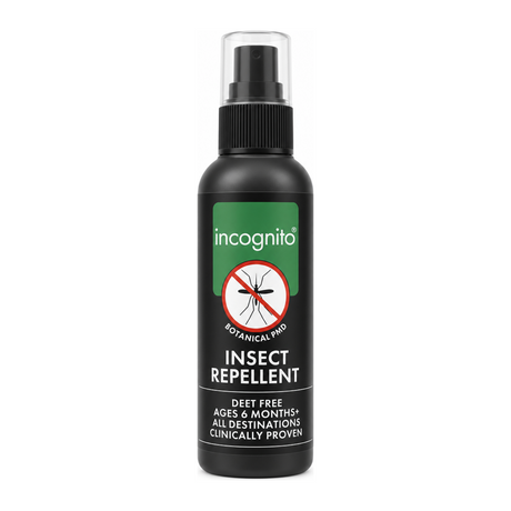 incognito Anti-Mosquito Camouflage Spray by Incognito — front view showing product label and branding, studio product photo on white background