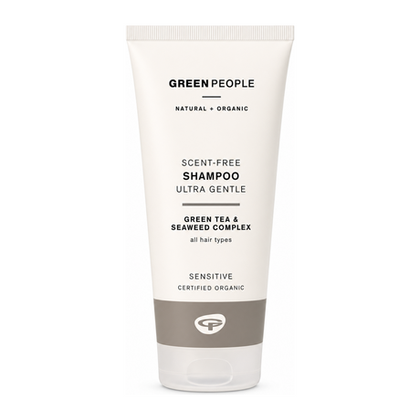 Green People Scent Free Shampoo by Green People Natural Beauty — front view showing product label and branding, studio product photo on white background