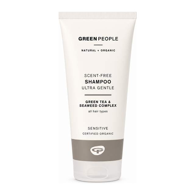Green People Scent Free Shampoo by Green People Natural Beauty — front view showing product label and branding, studio product photo on white background