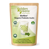 Greens Organic Inulin Powder by Golden Greens Natural Remedies — front view showing product label and branding, studio product photo on white background