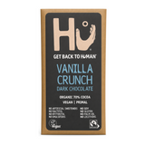 Hu Cashew Butter and Orange Dark Chocolate Bar by Hu Health Food — front view showing product label and branding, studio product photo on white background