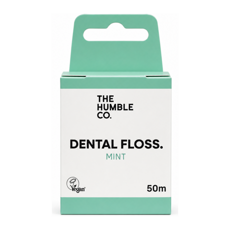 Humble Brush Humble Dental Floss Fresh Mint 50m by The Humble Co. Lifestyle — front view showing product label and branding, studio product photo on white background