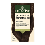 Herbatint Dark Chestnut Ammonia Free hair Colour 3N by Herbatint Natural Beauty — front view showing product label and branding, studio product photo on white background