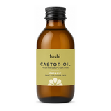Fushi Wellbeing Castor Oil by Fushi Natural Beauty — front view showing product label and branding, studio product photo on white background