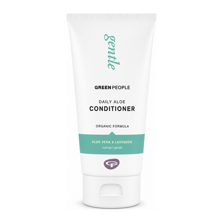 Green People Organic Daily Aloe Conditioner by Green People Natural Beauty — front view showing product label and branding, studio product photo on white background