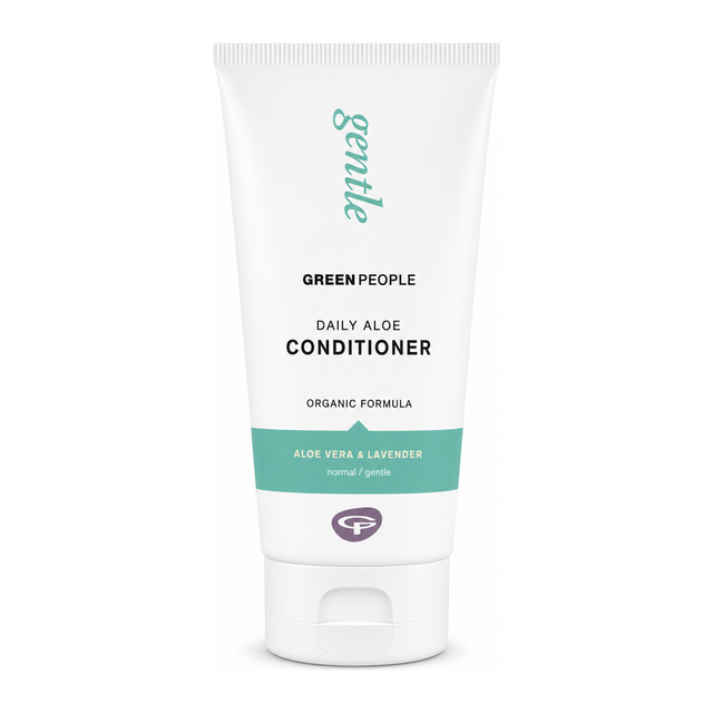 Green People Organic Daily Aloe Conditioner by Green People Natural Beauty — front view showing product label and branding, studio product photo on white background