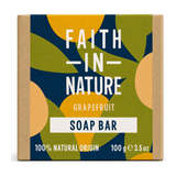 Faith in Nature Grapefruit Soap by Faith In Nature Natural Beauty — front view showing product label and branding, studio product photo on white background