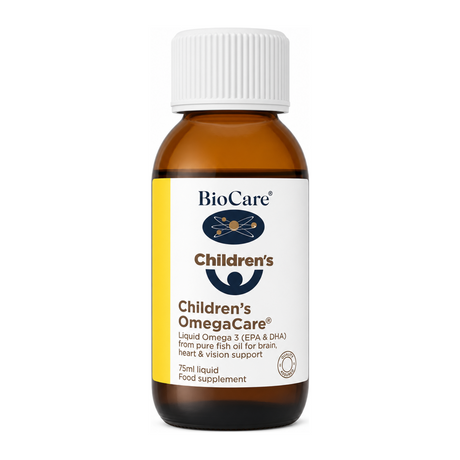 Biocare Children's OmegaCare by BioCare Natural Remedies — front view showing product label and branding, studio product photo on white background