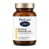 Biocare Evening Primrose Oil 30 Capsules by BioCare Natural Remedies — front view showing product label and branding, studio product photo on white background